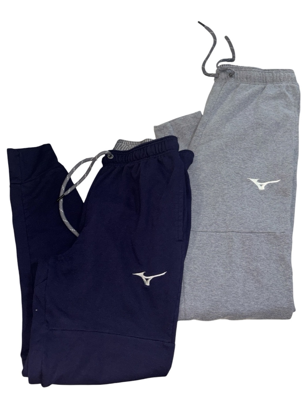 Mizuno Athletic Joggers - Navy and Heather Gray